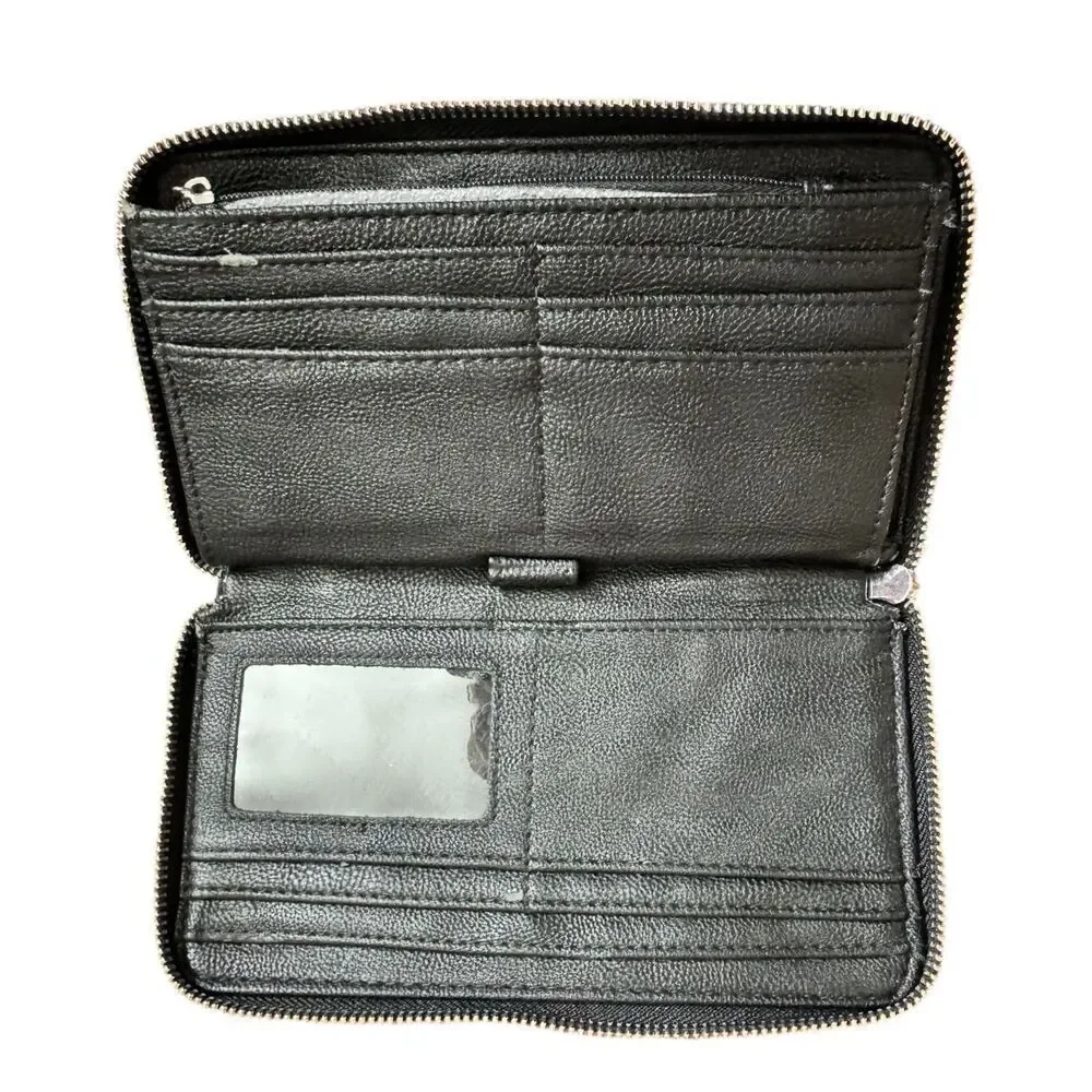 Steve Madden Zip Around Large Jacquard Wallet / NWT